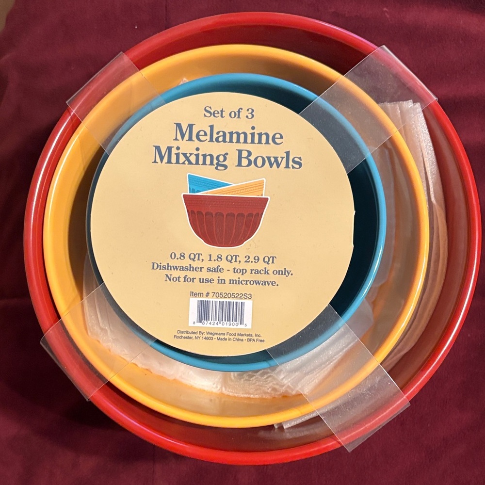 Vibrant Melamine Mixing Bowls Set by [Brand]